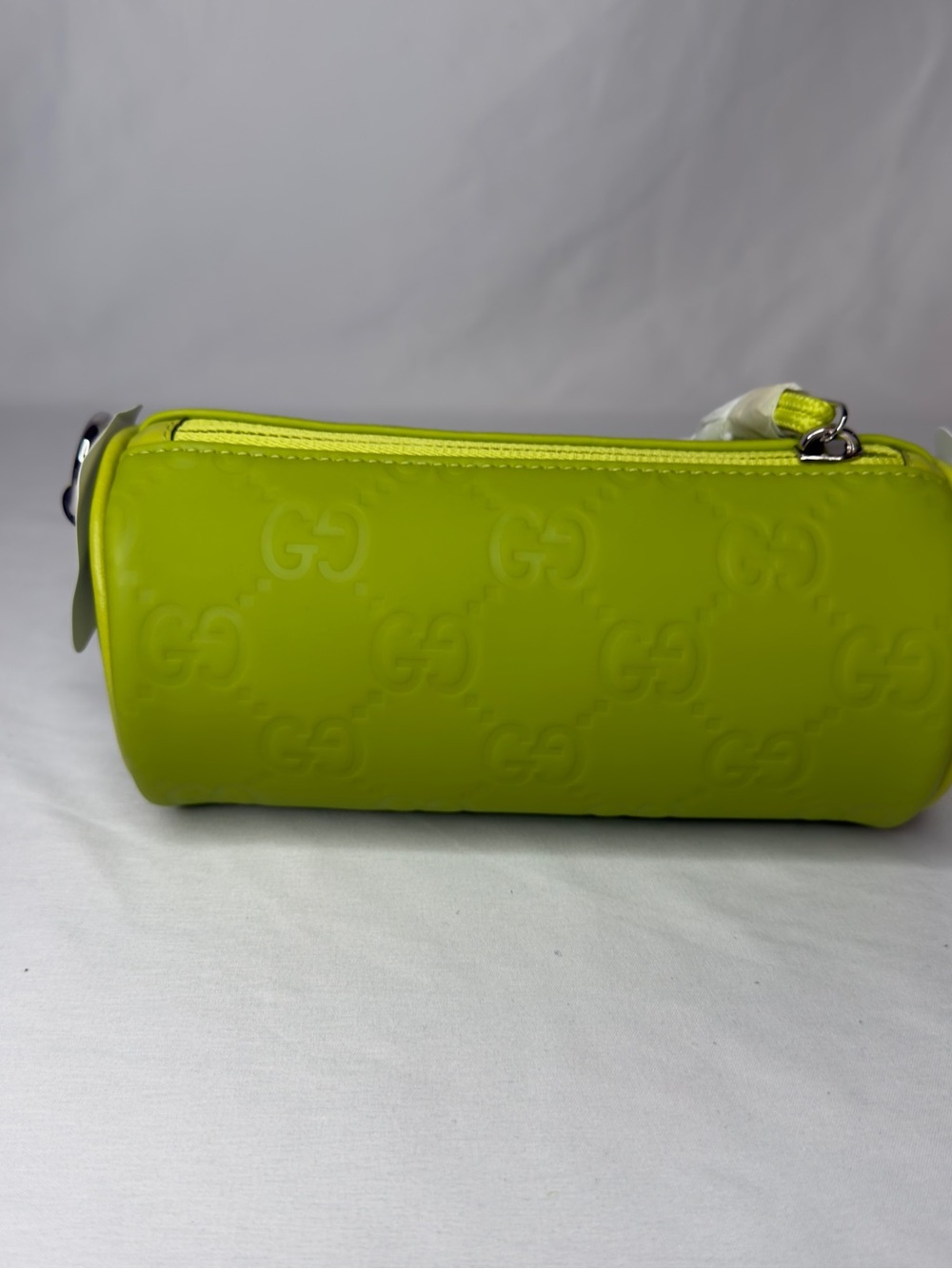 Gucci Edge Mini Cylinder Crossbody Acid Green NWT Gift Box 834248
